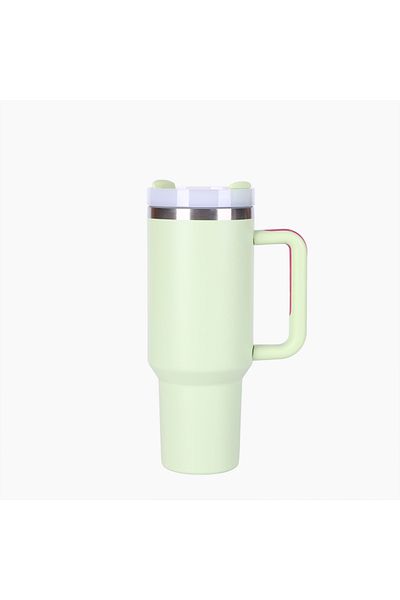 UHM Stanley Style 40oz Stainless Steel Vacuum Insulated Leakproof Tumbler Mug with Lid & Straw (Green)