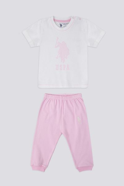 U.S. Polo Assn. SS23-US POLO BEBEK-Set două piese pentru bebeluși-USB1230