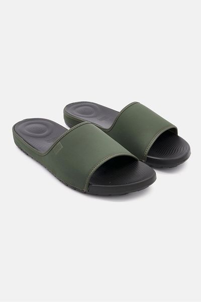 Fitflop شبشب ليدو سهل الارتداء للرجال، أخضر