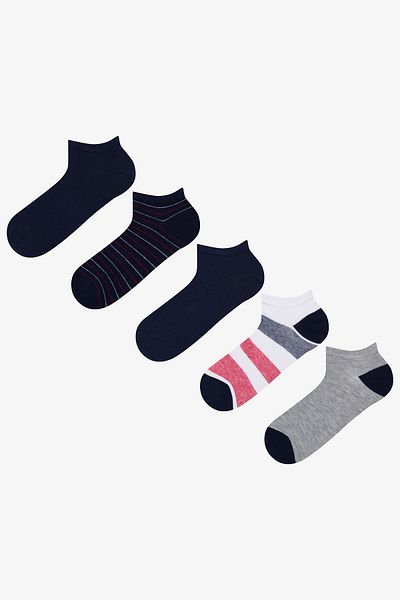 Penti Herren Fisher 5er-Pack mehrfarbige Booties-Socken