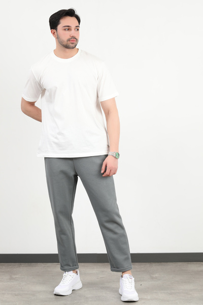 JB John Borners Men's Elastic Waist Laced Pocket Trousers Light Khaki - 8057