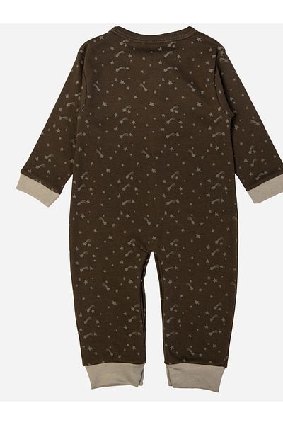 Babies Basic By Styli بدلة نوم قطنية مطبوعة بأكمام طويلة