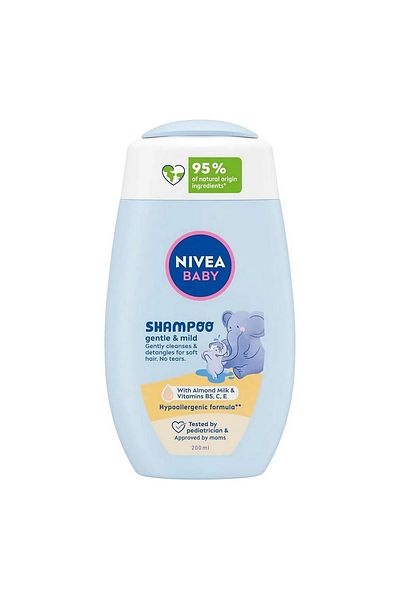 NIVEA Baby Shampoo Gentle & Mild 200ml | Tear-Free Formula for Sensitive Scalp