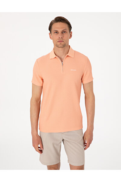 Pierre Cardin Somon Slim Fit Örme Dokulu Polo Yaka Tişört 50310202-VR047