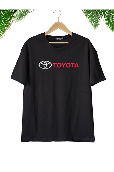 dafri Tricou din bumbac oversize cu decolteu cu imprimeu Toyota