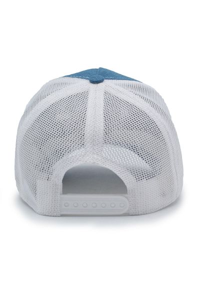 Trucker Mickey Hand Model Interchangeable Crest Mesh Cap Denim White