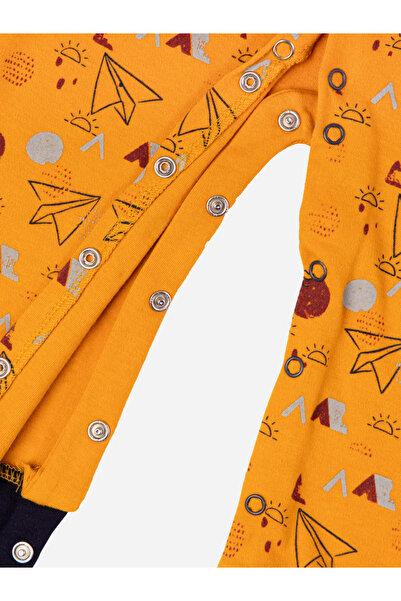 Babies Basic By Styli Printed Cotton Long Sleeves Sleepsuit