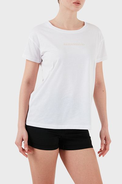Armani Exchange Armani Exchage 100% Cotton Regular Fit Crew Neck Logo t Shirt t Shirt Xw 000534   Af10359 U