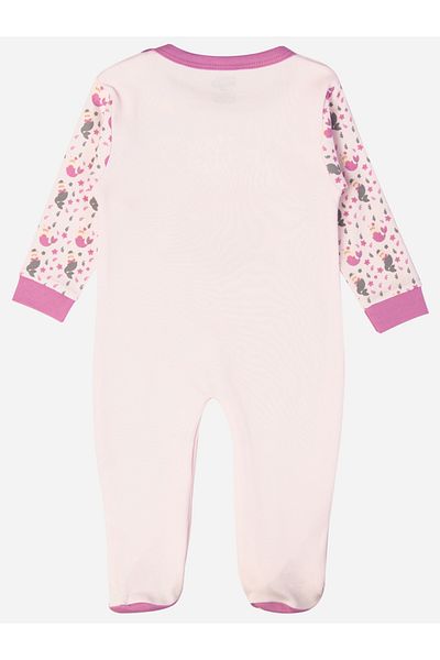 Babies Basic By Styli بدلة نوم قطنية مطبوعة بأكمام طويلة