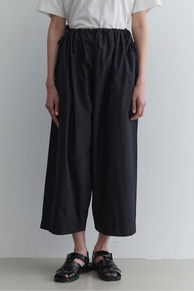 Fahhar Bol Büzgülü Pantolon Siyah