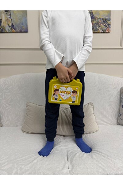 tmtoysandmore Çantalı Doktor Seti Sarı / Ce Belgeli, 14 Parça, Çocuk