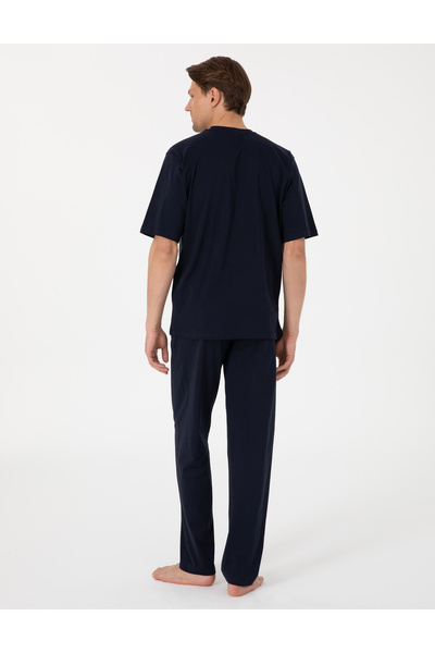 Pierre Cardin Yeşil Kısakol 3'lü Jakarlı Pijama Takımı 50314444-790