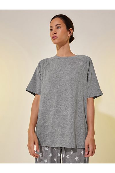 Styli Round Neck Short Sleeve T-Shirt and Joggers Set