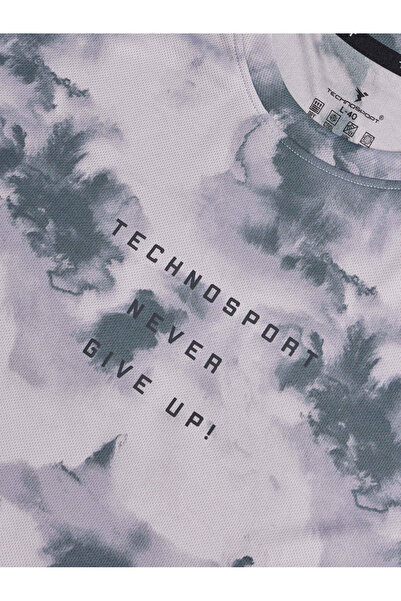 Technosport By Styli Men All-Over Print Round Neck Regular Fit T-Shirt