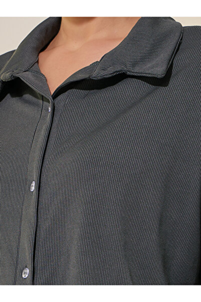 Styli Solid Long Sleeve Shirt and Pants Co-Ords