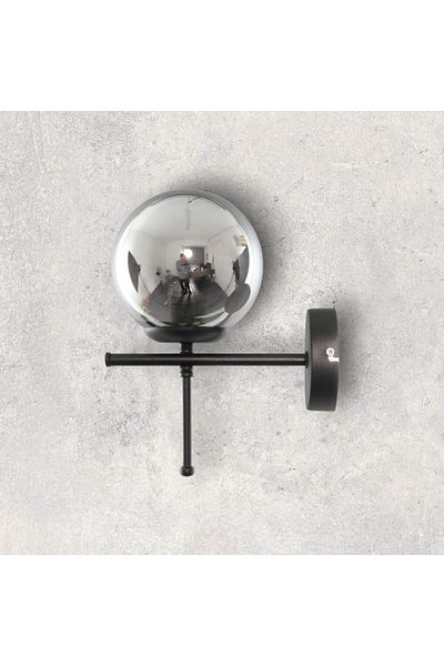 Fer Avize Cello Sconce Modern Design Black Color White Glass Cafe - Kitchen - Bedroom - Hall Wall Sconce