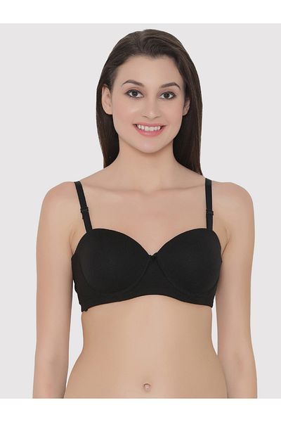 Clovia By Styli عبوة سوداء من قطعتين من حمالات الصدر المبطنة ذات الأسلاك المتعددة الاتجاهات لتغطية كاملة