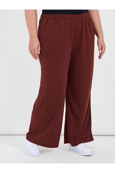 Styli Plus Size Wide Leg Joggers