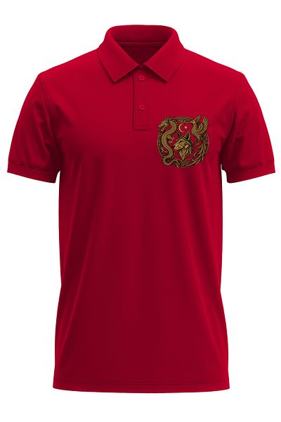 remonz Tricou pentru bărbați, slim fit, din bumbac, cu textura moale, țesătură respirabilă, cu imprimeu Istanbul, cu gât polo