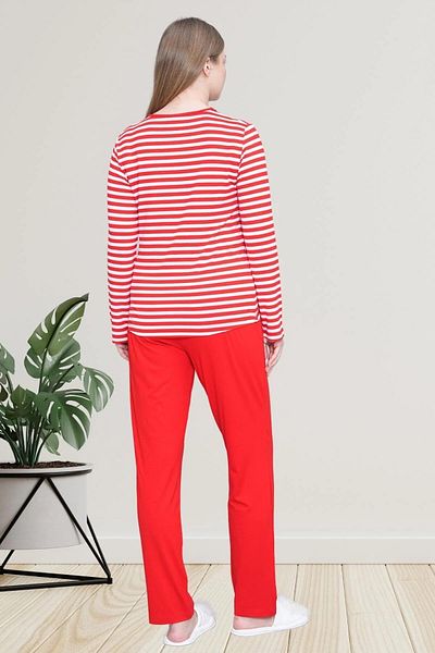 Mecit Pijama Long Sleeve,Striped,Cotton Women's Pajamas Set