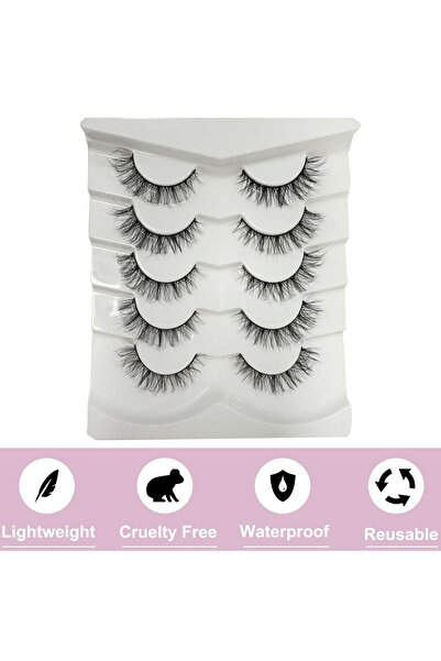 Cocosh She 5'li Doğal İpek Kirpik No:3D33