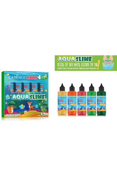 Cadence KOOKY AQUASLIME ORMAN HAYVANLARI SETİ 5X90ML