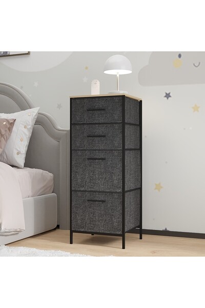 eportatif Çocuk 4 Çekmeceli Komodin Sehpa