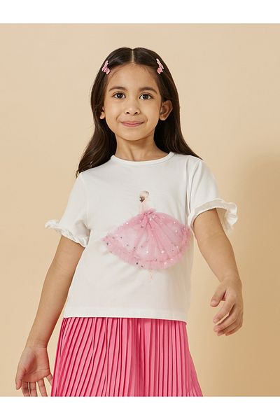 Styli Graphic Print T-Shirt and Skirt Set