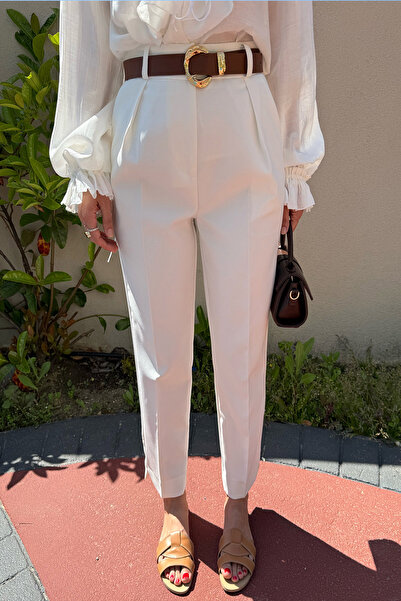 Seda Yalçın Atelier Fehér prémium sárgarépa nadrág