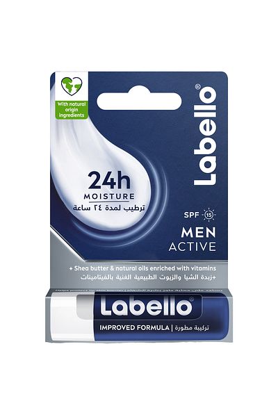 LABELLO مرطب شفاه لابيللو للعناية بالشفاه، للرجال، 4.8 غرام