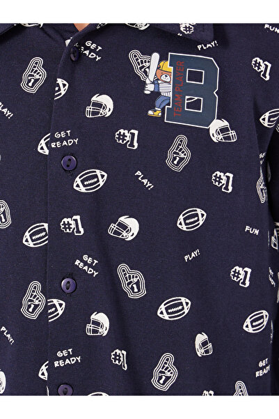 Styli All-Over Daisy Print Long Sleeve Shirt and Pyjama Set