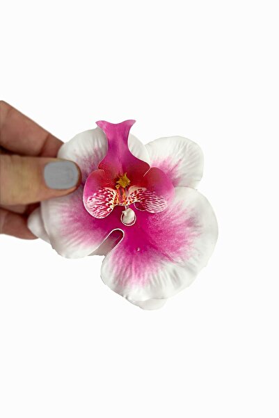 New Obsessions PENS-Aloha Orkide Çiçeği Süslü Çok Amaçlı Pens Toka