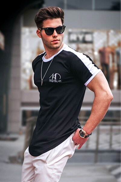 Madmext Ανδρικό T-Shirt 4472 - Μαύρο, εμπριμέ