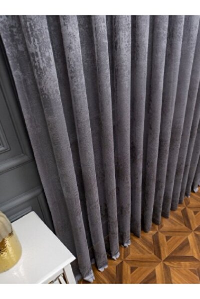 farbateks Cloud Tulle Exculusive Micro Knit 2K Grey-Smoke-Anthracite Tulle Curtain