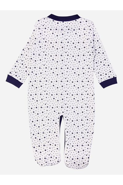 Babies Basic By Styli Printed Cotton Long Sleeves Sleepsuit