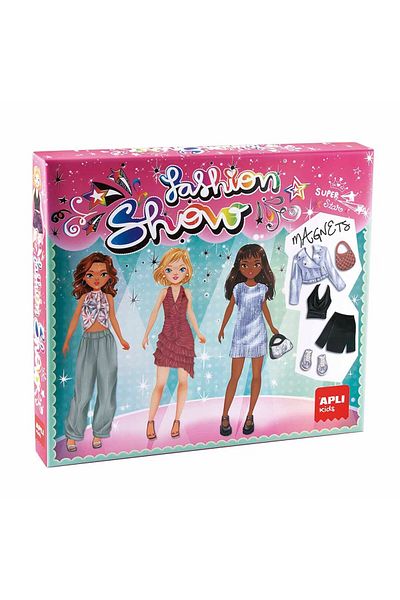 Apli Kids Joc educativ cu magneti Imbraca Manechinul Fashion Show Dress Up, Apli, +5ani