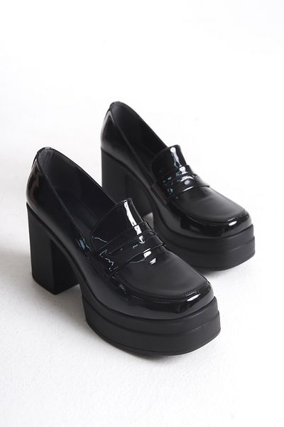 Shoesers Дамски мокасини със специален дизайн на платформа и ток