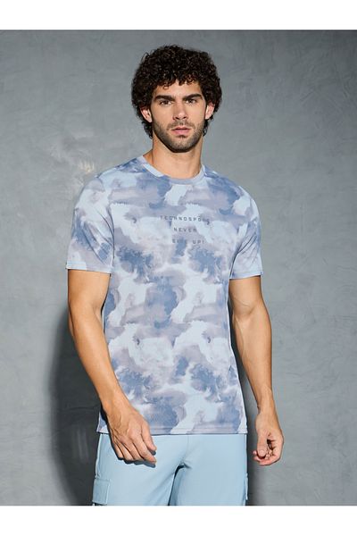 Technosport By Styli Men Camouflage Printed Round Neck Regular Fit T-Shirt