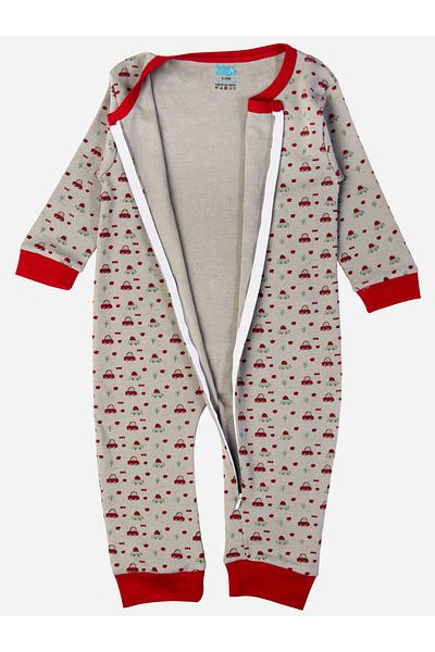 Babies Basic By Styli Printed Cotton Long Sleeves Sleepsuit