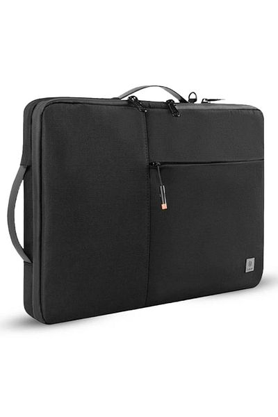 WIWU Alpha Laptop Bag with Internal Pockets and Shock-Resistant Edges in Black