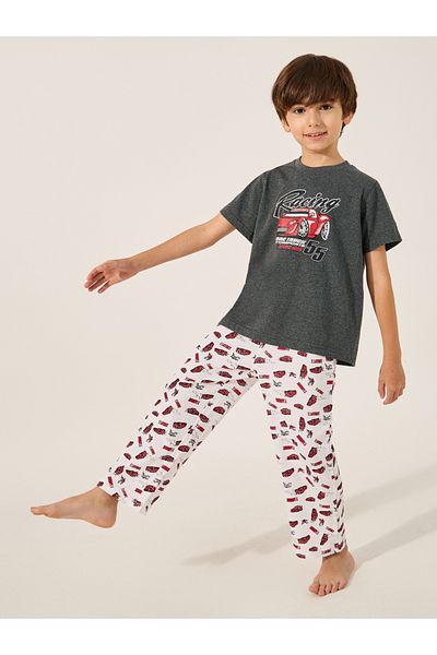 Styli Graphic Print T-Shirt and Pyjama Set