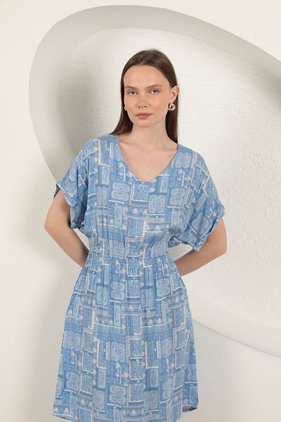 vuvutasarım Rochie de plajă midi pentru femei din țesătură din viscoză 25VL132