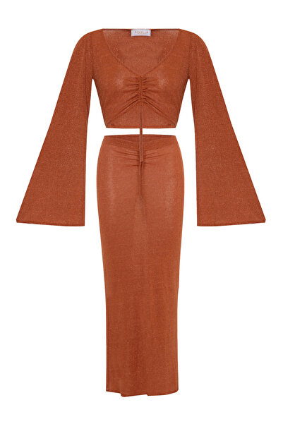 AQUELLA Σετ Ελαστικού Κοσμήματος Crop-Top Φούστες