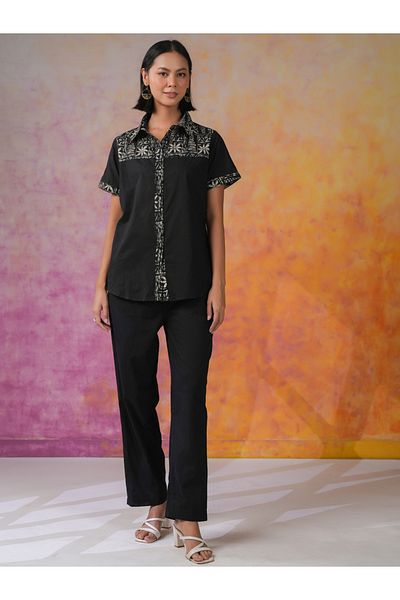 Sanskrutihomes By Styli Printed Spread Collar Shirt and Pants Co-Ords