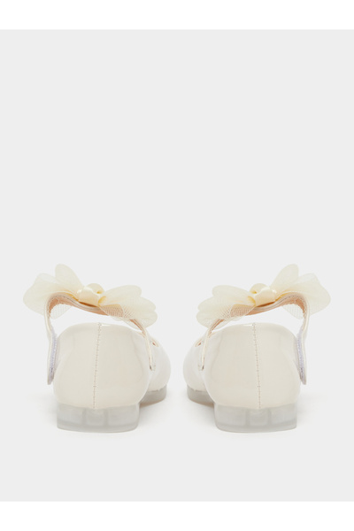 Styli Flower Corsage Flat Ballerinas Shoes