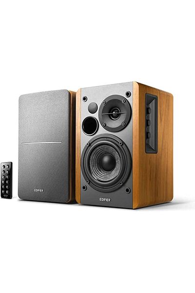 Edifier مكبر صوت Edifier R1280DB مزود بتقنية البلوتوث ومدخل بصري وشاشة استوديو لاسلكية مقاس 4 بوصات وقوة 42 وات