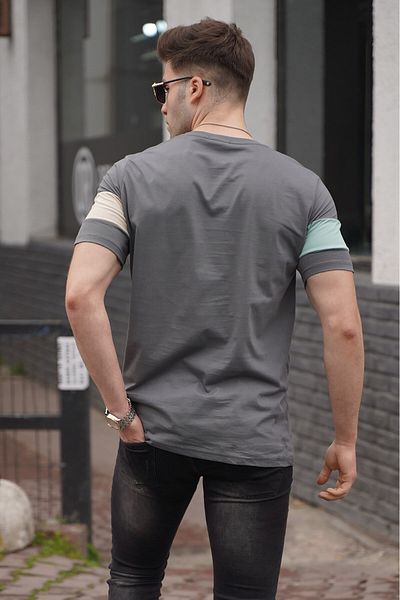 Madmext Κανονικό T-shirt Smoked Printed 5850