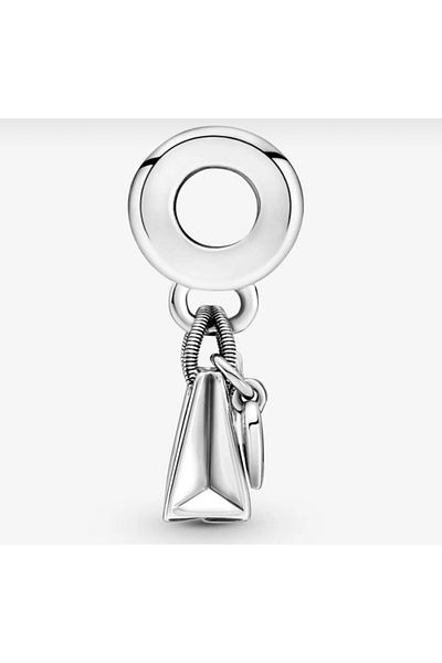 POSEİDONS JEWELLERY Poseidons Jewellery Bow Figured Shopping Bag Silver Charm