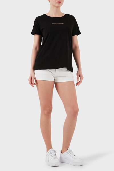 Armani Exchange Tricou Armani Exchage 100% bumbac, cu croială normală, cu logo-ul cu gâtul turn, tricou XW 000534   AF10359 U
