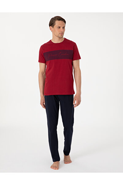 Pierre Cardin Bordo Kısakol Pijama Takımı 50314414-900